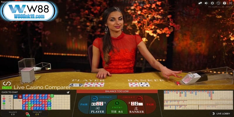 Baccarat trực tuyến W88 đang được quan tâm mạnh mẽ nhờ luật đơn giản