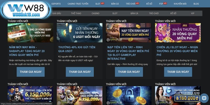 Khuyến mãi W88 mang lại nhiều lợi ích hấp dẫn cho hội viên